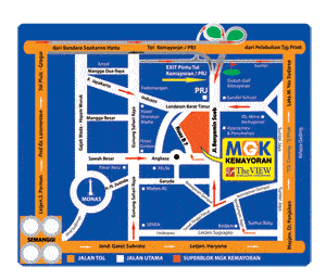Mega Glodok Kemayoran Map
